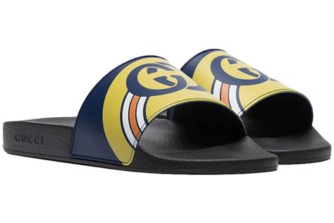 gucci ghost slides navy|Gucci slides stockx.